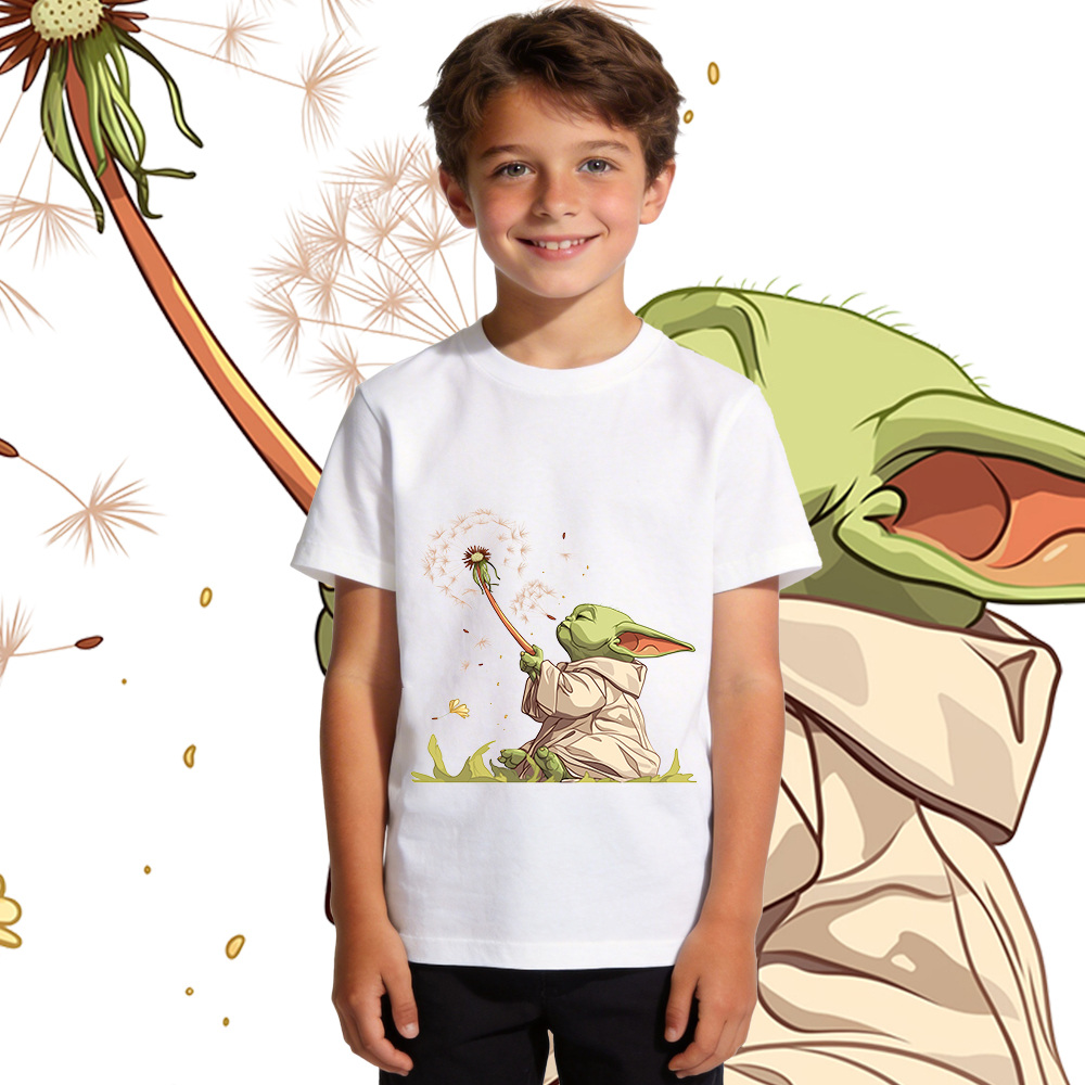 Boys Baby Yoda Print T Shirt   – обзор и цена Baby Yoda Clothing