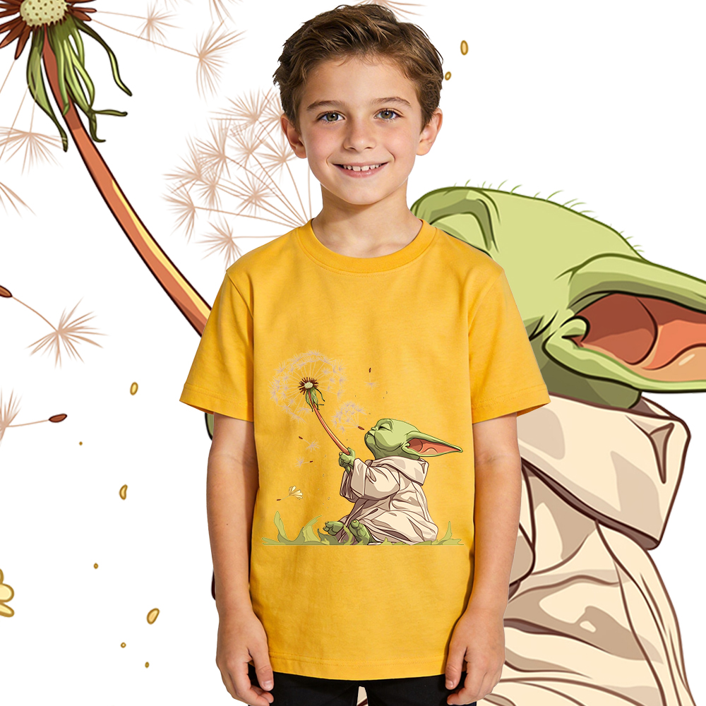 Boys Baby Yoda Print T Shirt   – обзор и цена Baby Yoda Clothing
