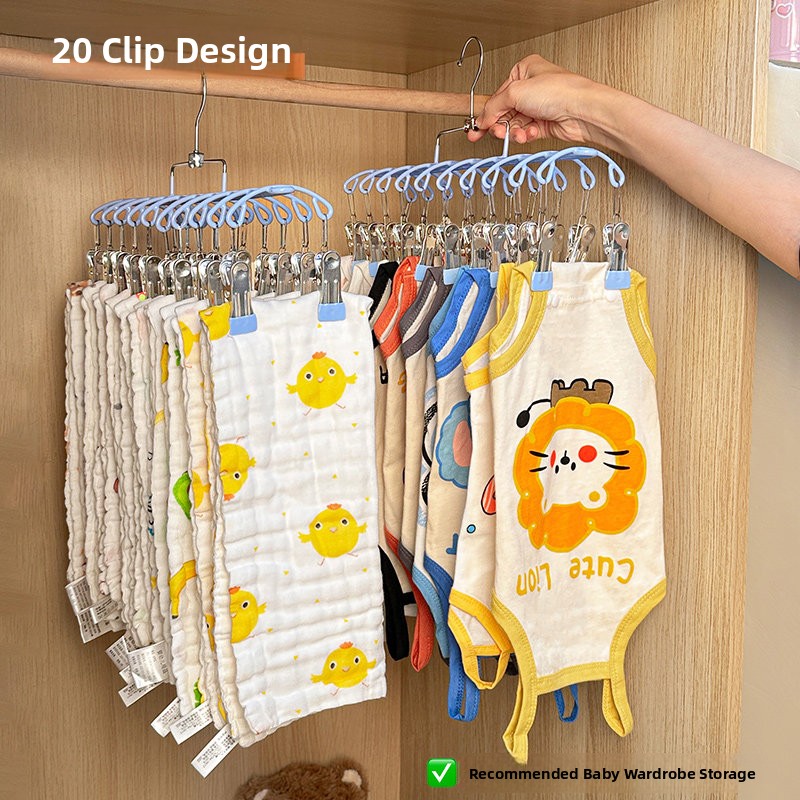 Baby Clothes Hanger Multi-clip – обзор и цена Baby Clothing Wardrobe