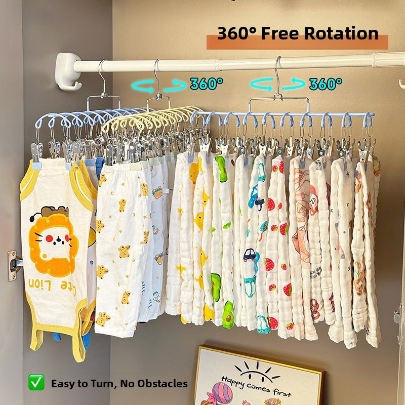 Baby Clothes Hanger Multi-clip – обзор и цена Baby Clothing Wardrobe