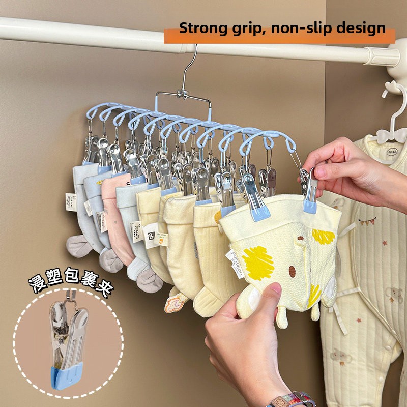 Baby Clothes Hanger Multi-clip – обзор и цена Baby Clothing Wardrobe