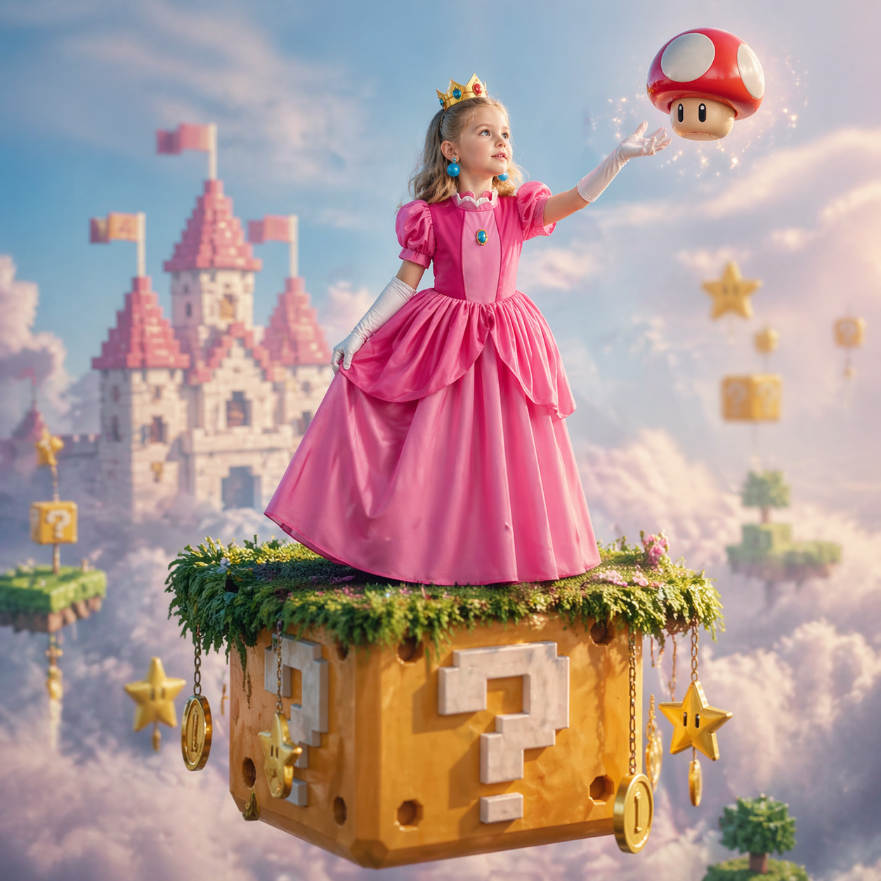 Princess Peach Style Dress Up  – обзор и цена Baby Clothing For Girls
