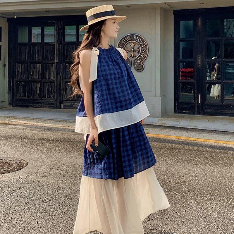 Women's Blue Plaid Two Piece S – обзор и цена Summer Short Set