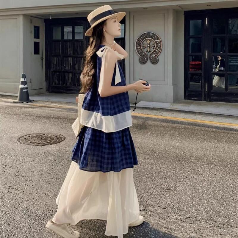 Women's Blue Plaid Two Piece S – обзор и цена Summer Short Set