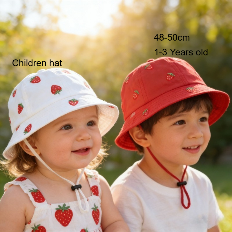 Girl Fisherman Hat with Strawb – обзор и цена Baby Clothing For Girls