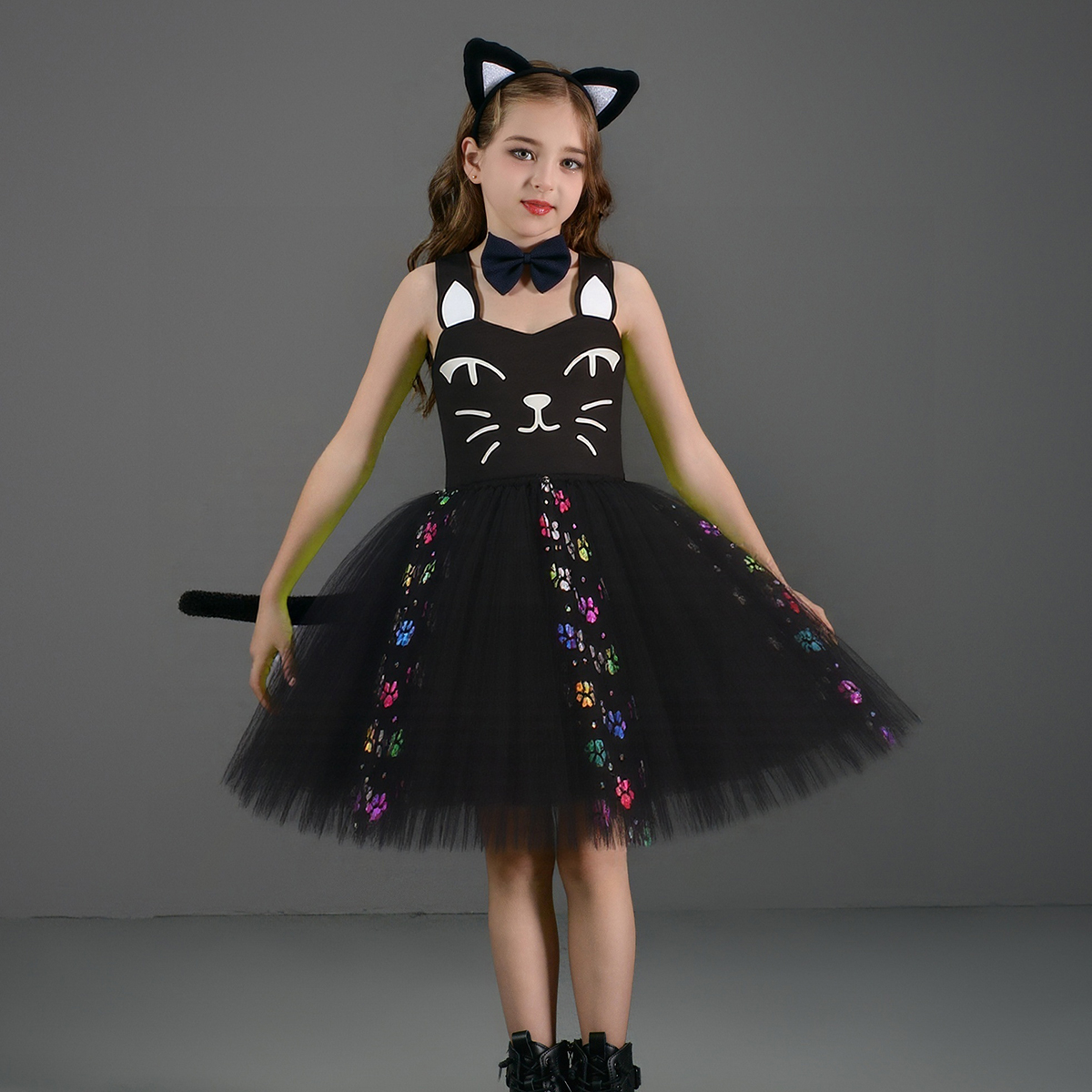 Pink Black Cat Tutu Dress for  – обзор и цена Baby Clothing For Girls