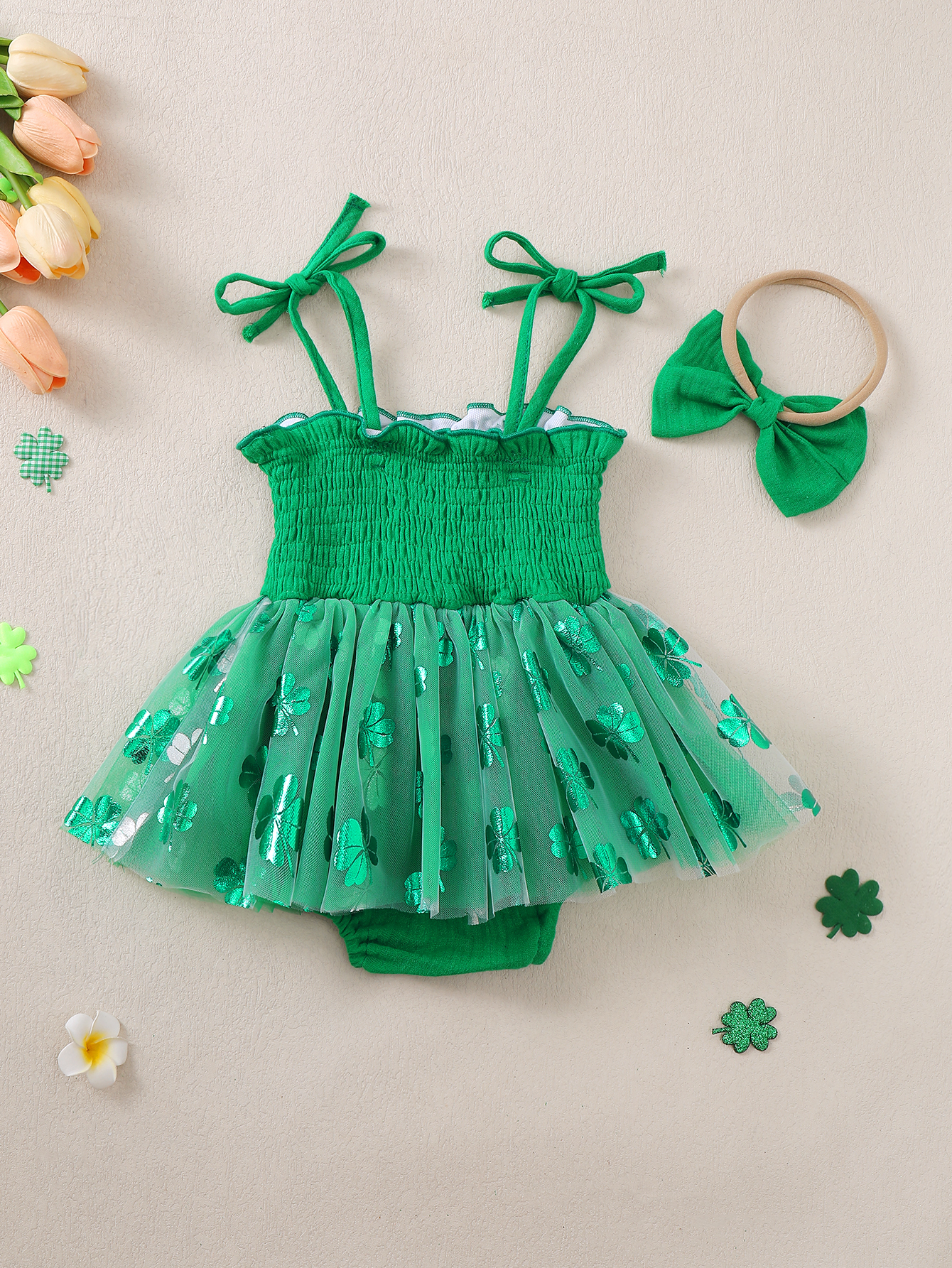Green Four-leaf Clover Pattern – обзор и цена Baby Clothing Patterns Free