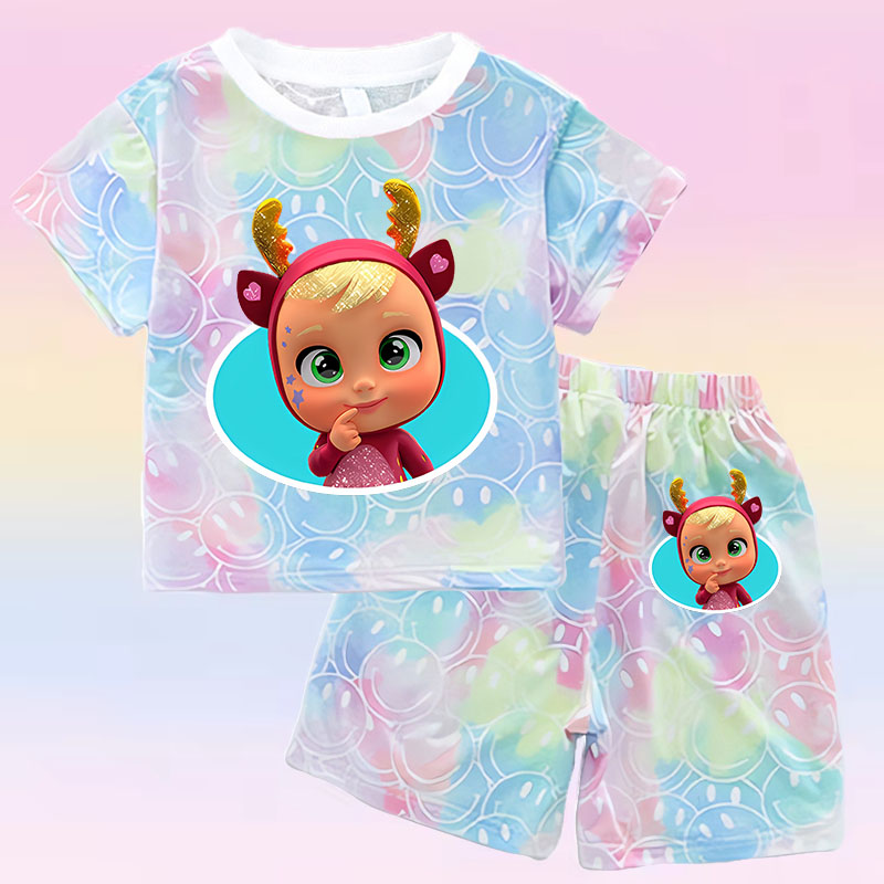 Crying Babies T-shirt Set Chil – обзор и цена Baby Clothing For Summer