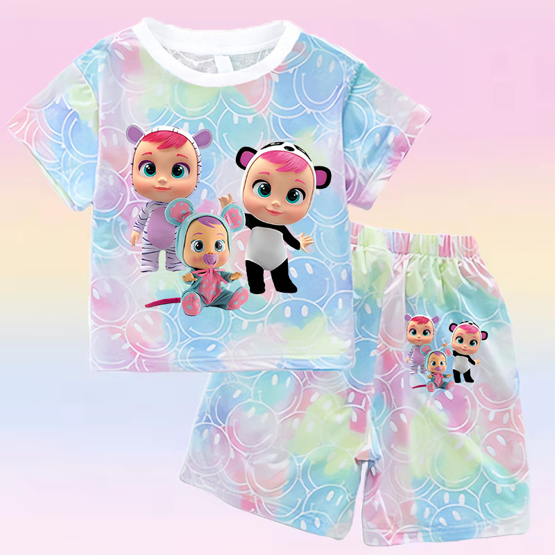 Crying Babies T-shirt Set Chil – обзор и цена Baby Clothing For Summer