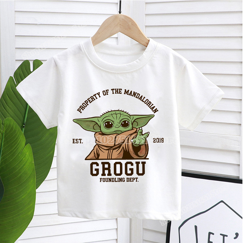 Cartoon Film Stars-wars T-shir – обзор и цена Baby Yoda Clothing