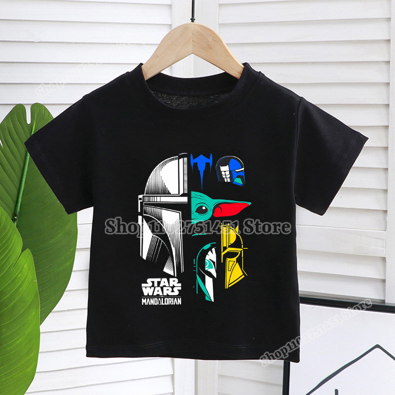 Cartoon Film Stars-wars T-shir – обзор и цена Baby Yoda Clothing