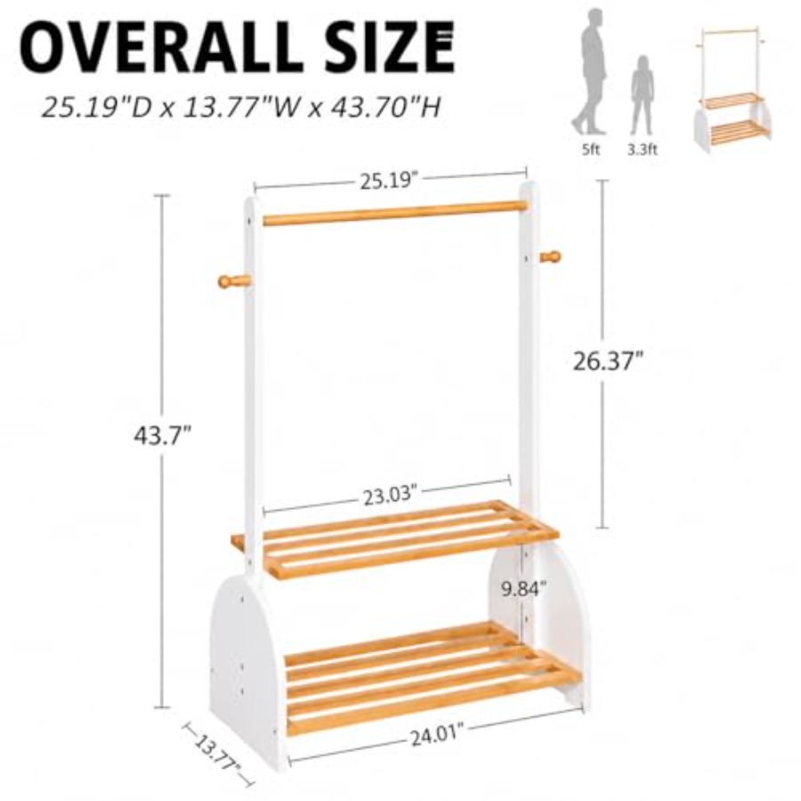 Clothing Rack with Adjustable  – обзор и цена Baby Clothing Wardrobe