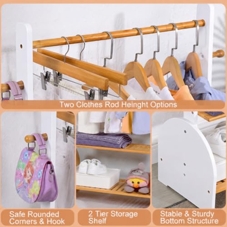 Clothing Rack with Adjustable  – обзор и цена Baby Clothing Wardrobe