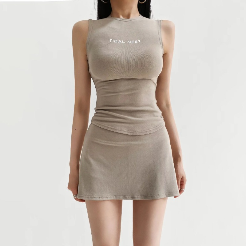 New Letter Printed Round Neck  – обзор и цена Summer Short Set
