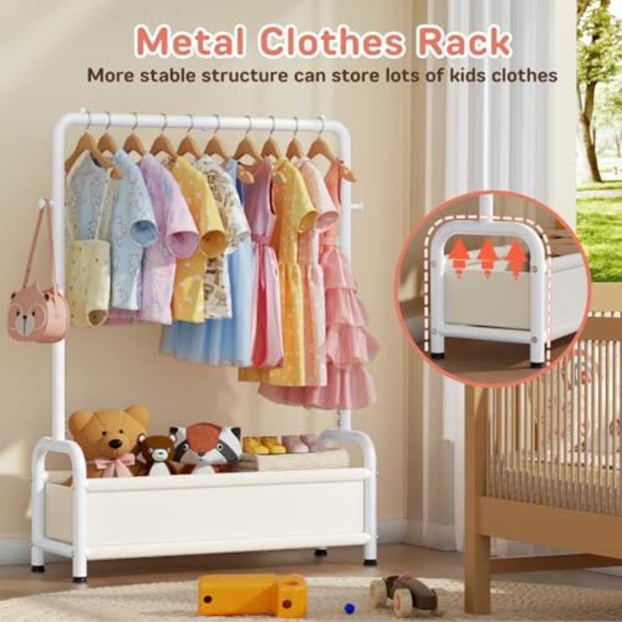 Clothing Rack with Storage She – обзор и цена Baby Clothing Wardrobe