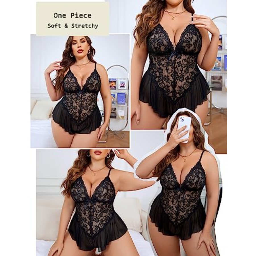Avidlove Plus Size Lingerie fo – обзор и цена Bamboo Bodysuit Baby