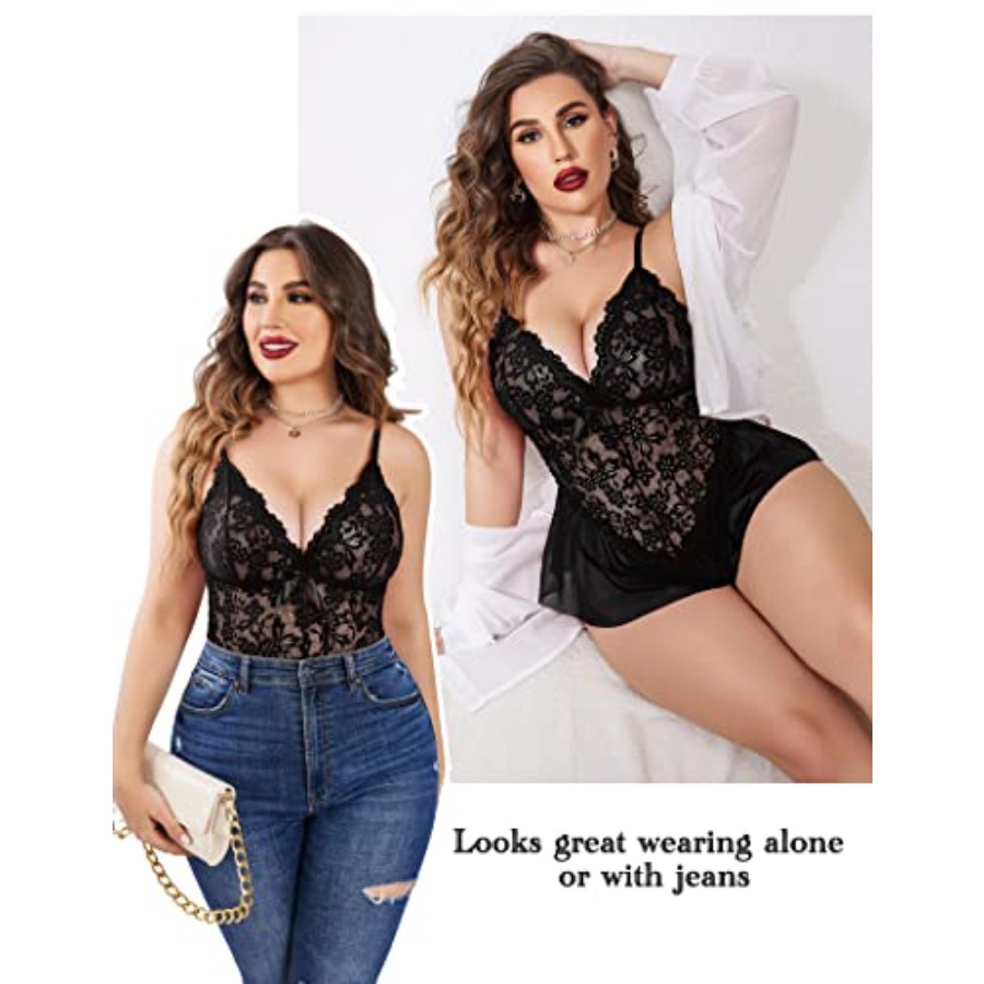 Avidlove Plus Size Lingerie fo – обзор и цена Bamboo Bodysuit Baby